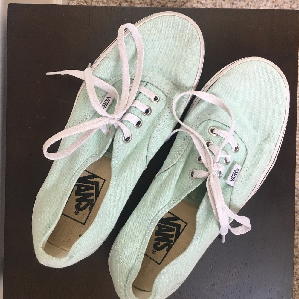 Vans Women's Mint Green Skate Shoes (size 7.5)